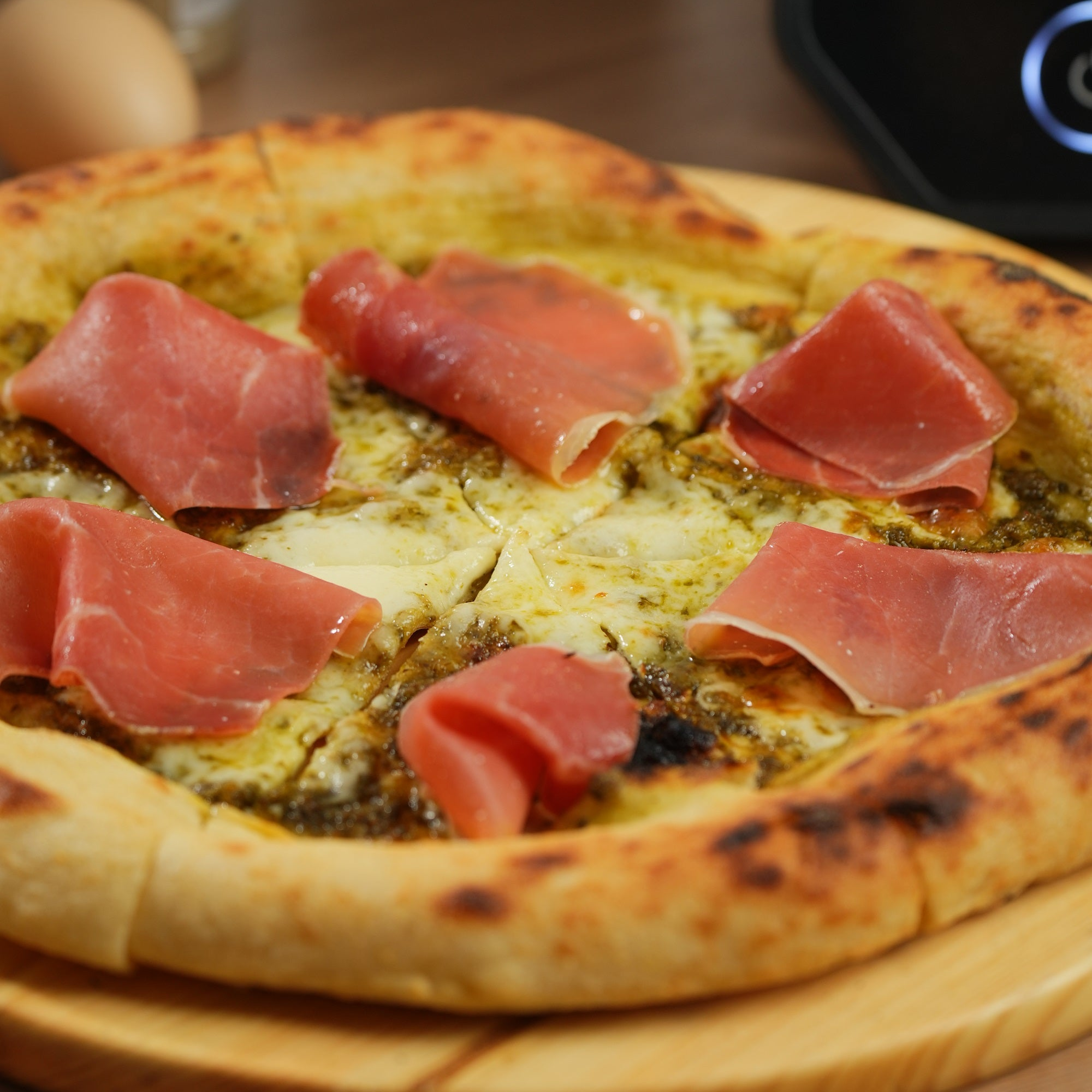 Basil Pesto & Iberian Ham Pizza Recipe | Perfect 2-Minute Beer Night Pizza