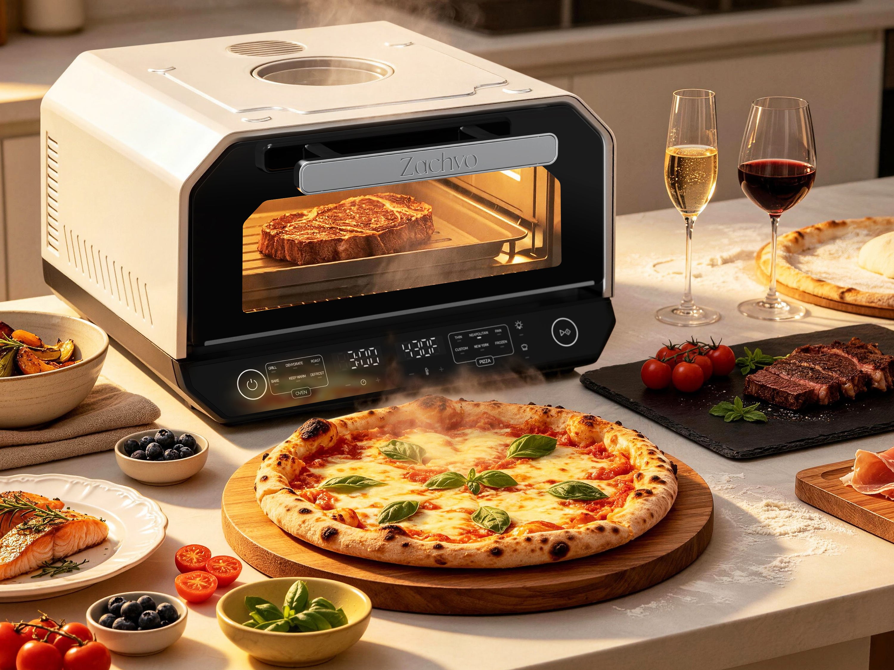 Pizza Oven, Coffee Machine, Toaster, Dispensers, Slow Juicer – ZACHVO