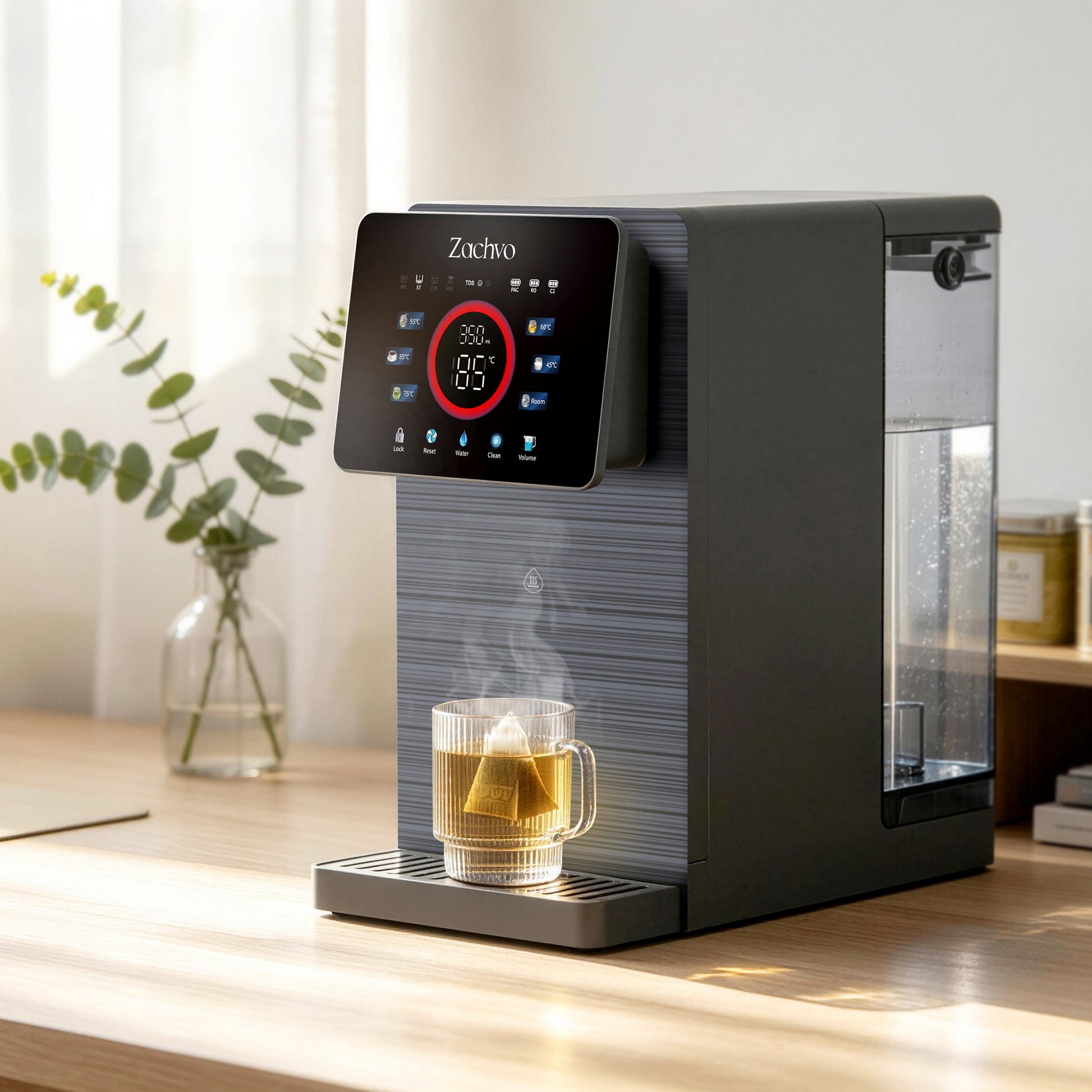 Zachvo-Ozis-F1TF-Hot Water Dispenser with Countertop Osmosis System