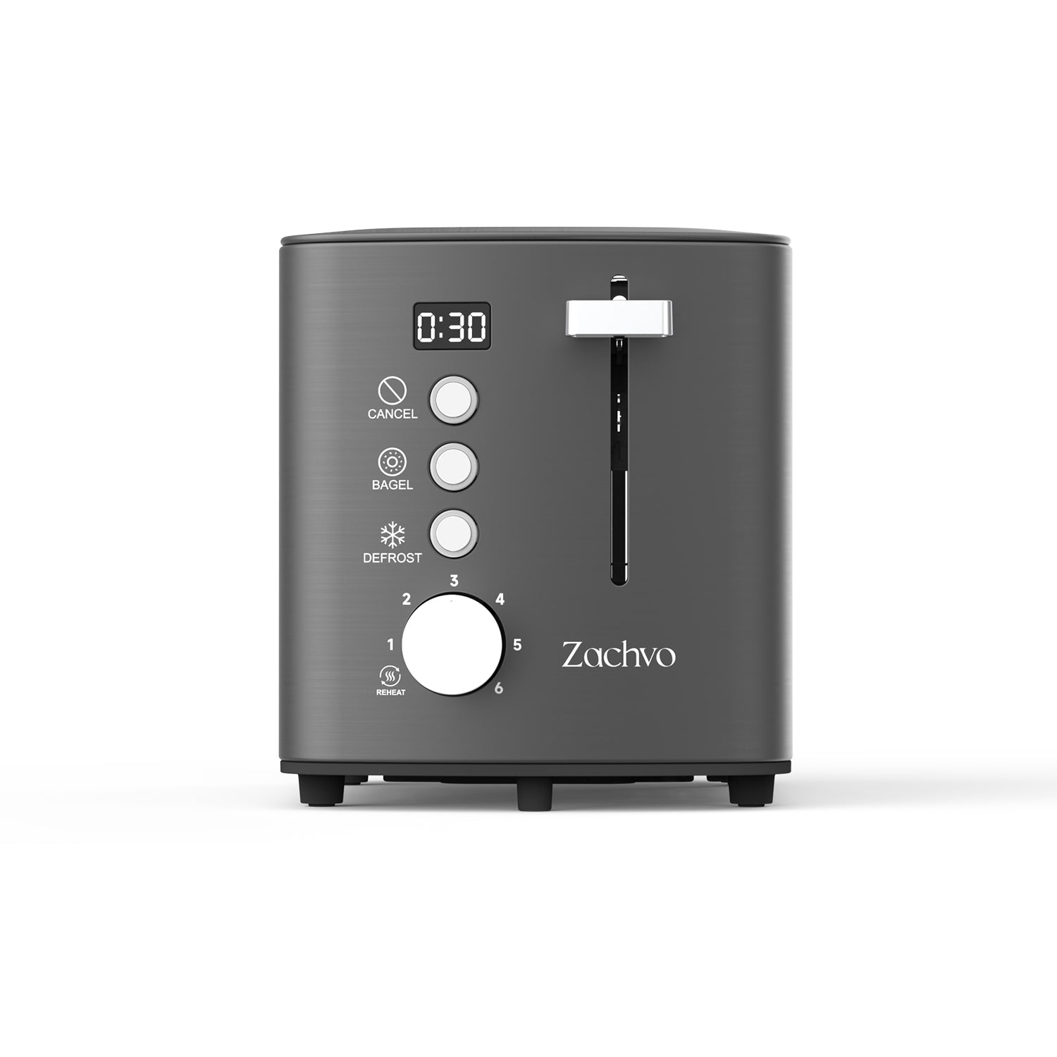 Zachvo-Glow-B1-Stainless Steel 2 Slice Toaster-Silver