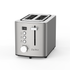 Compact black stainless steel toaster with LED countdown timer