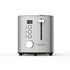 Zachvo 2-slice stainless steel toaster in black