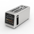 Long-slot toaster for sourdough, artisan bread and thick-cut toast